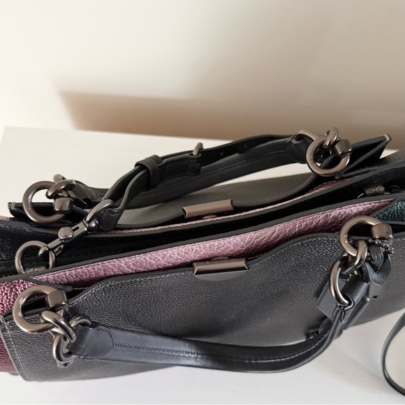 Coach Dreamer 36 in Metallic Colorblock Pebbled Leather - Picture 12 of 16